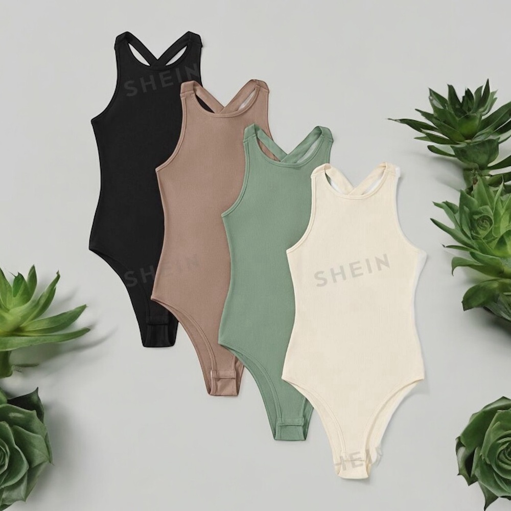 4 pack of crossback bodysuits